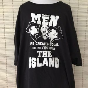 USA Marine XXXL Black Big Parris Island T Shirt Military Tough Boot Camp